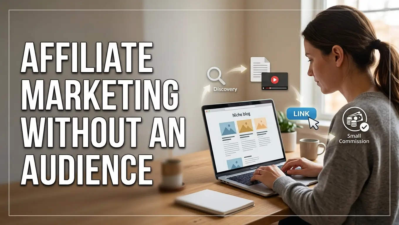 Affiliate marketing without an audience using a niche blog to attract traffic and earn commissions